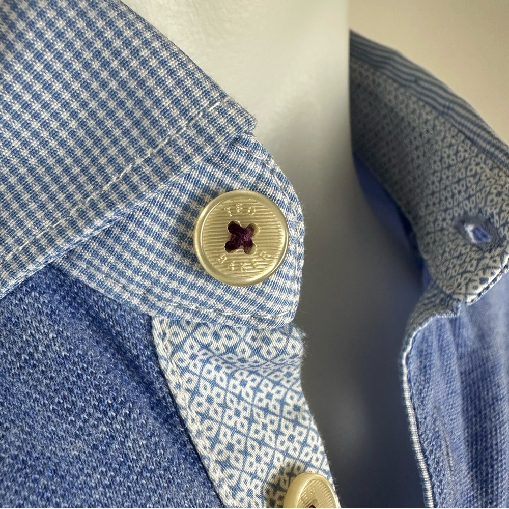 Ted Baker Contrast Collar Polo Shirt - Picture 3 of 8